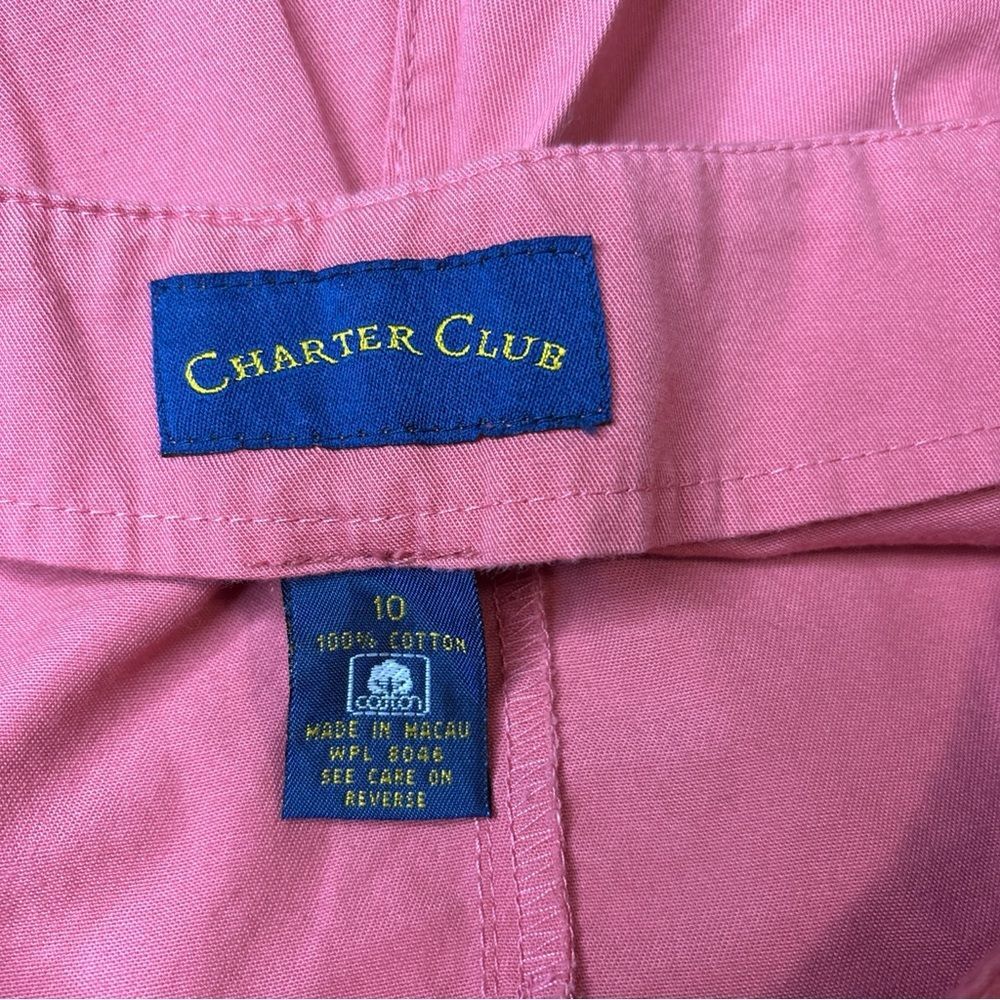Carter Club Stylish Pink Cropped Pants Sz 10 - Picture 3 of 9